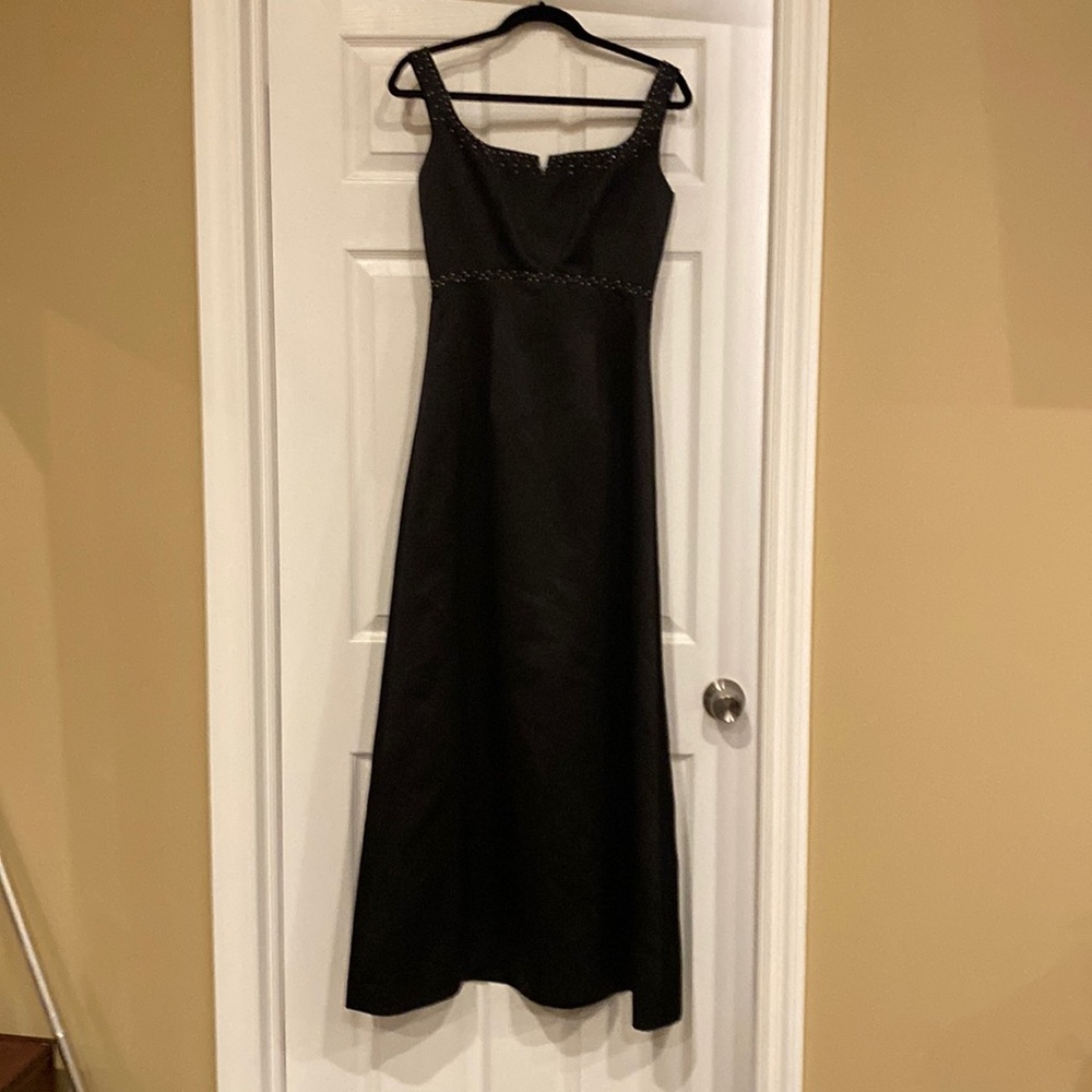 Black Satin long dress